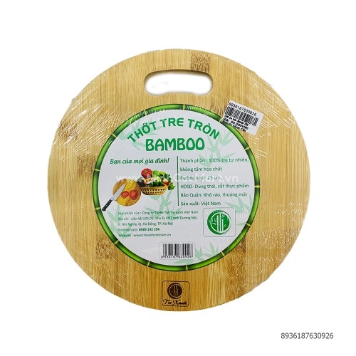 Thớt Tre Tròn Bambo D25